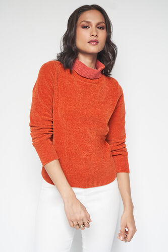 Winter Chills Sweater, Orange, image 3
